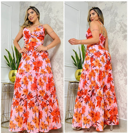 VESTIDO LARGO FLOWERS