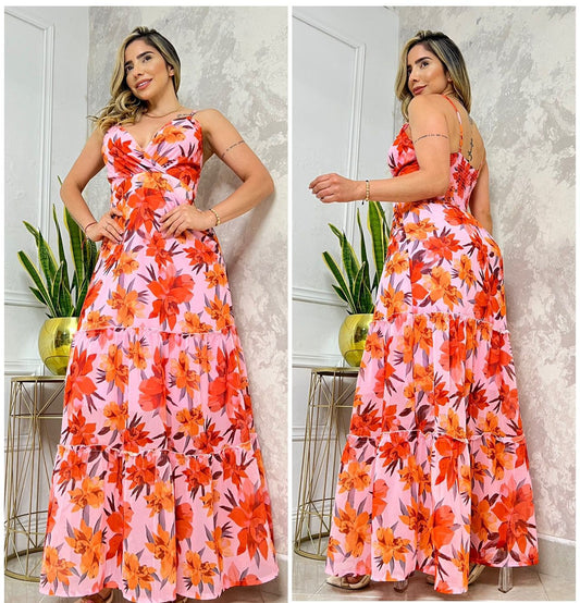 VESTIDO LARGO FLOWERS