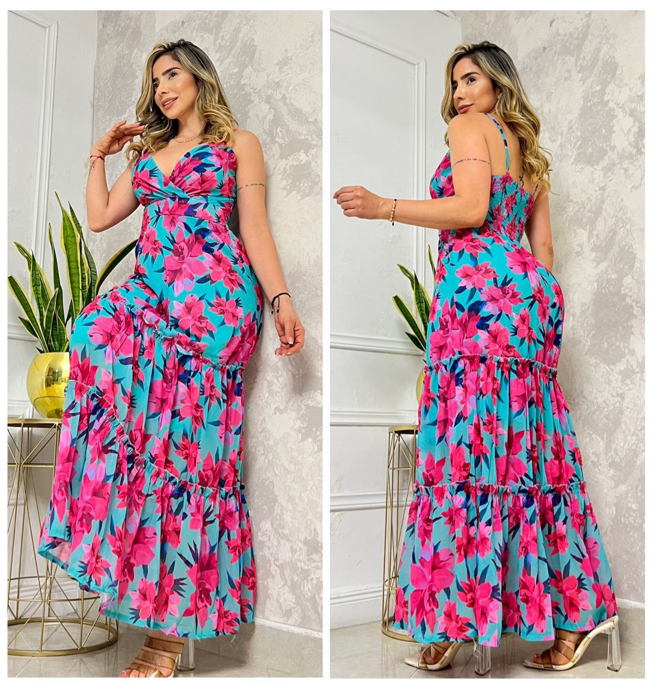 VESTIDO LARGO FLOWERS