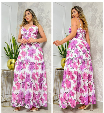 VESTIDO LARGO FLOWERS