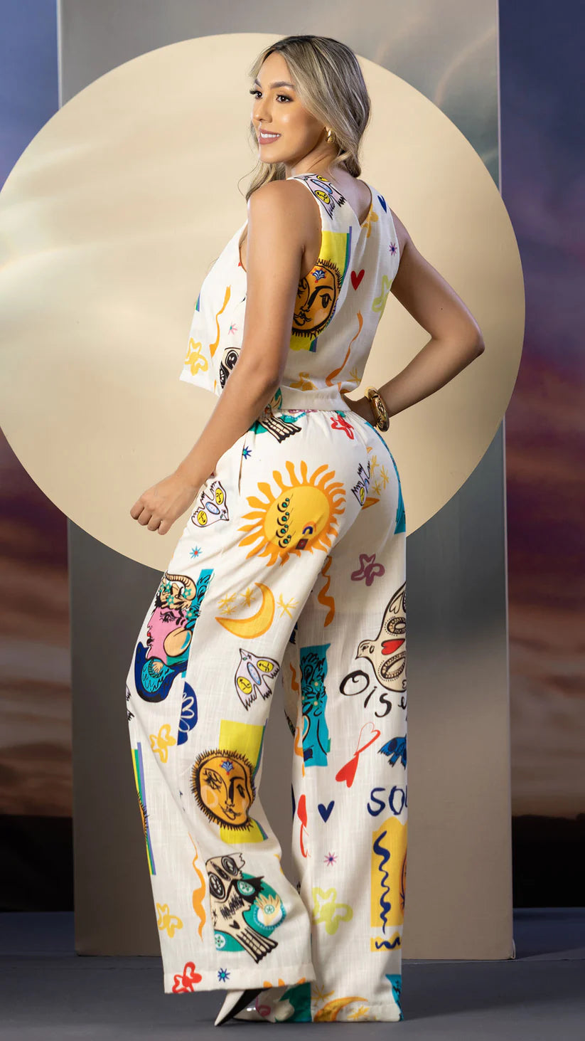 CONJUNTO PANTALÓN ESTAMPADO