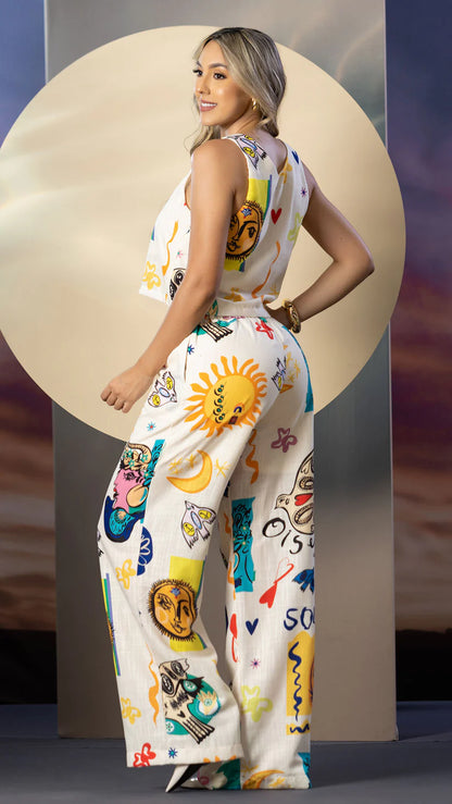 CONJUNTO PANTALÓN ESTAMPADO