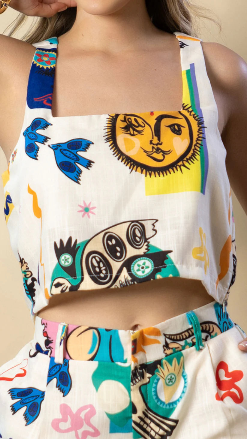 CONJUNTO PANTALÓN ESTAMPADO