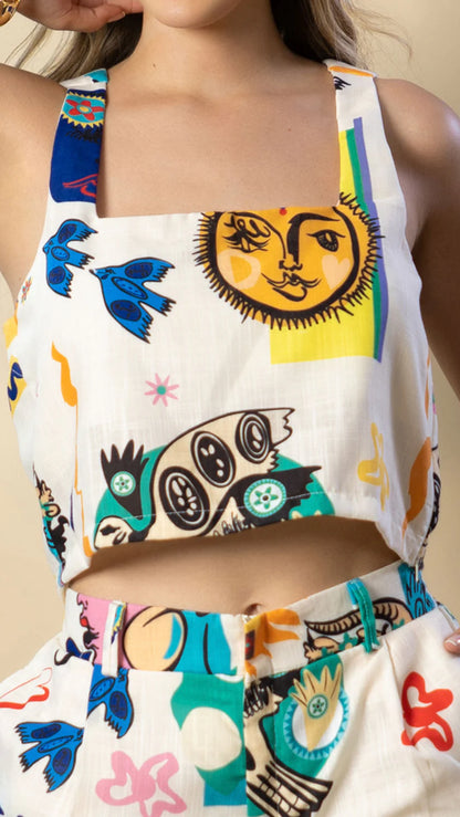 CONJUNTO PANTALÓN ESTAMPADO
