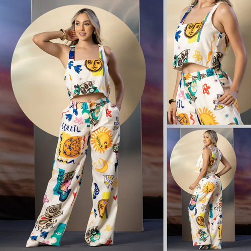 CONJUNTO PANTALÓN ESTAMPADO
