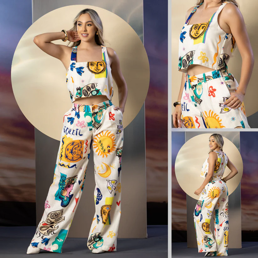 CONJUNTO PANTALÓN ESTAMPADO